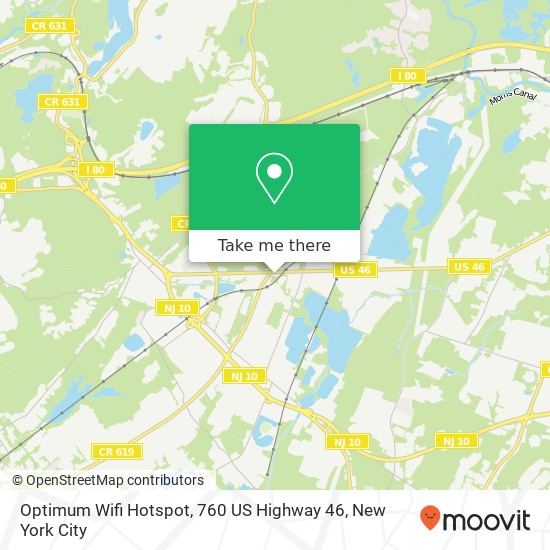 Optimum Wifi Hotspot, 760 US Highway 46 map