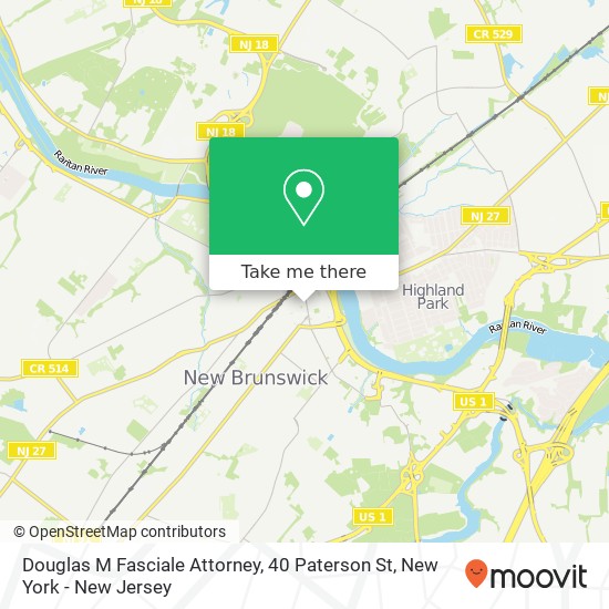 Mapa de Douglas M Fasciale Attorney, 40 Paterson St