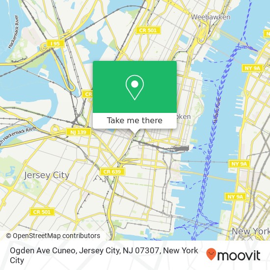 Ogden Ave Cuneo, Jersey City, NJ 07307 map