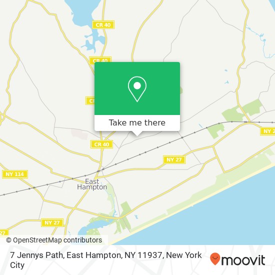 7 Jennys Path, East Hampton, NY 11937 map