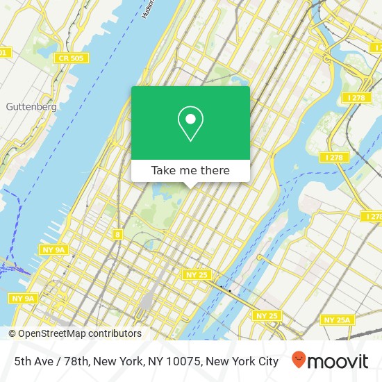 Mapa de 5th Ave / 78th, New York, NY 10075