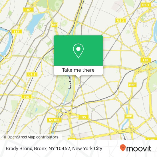 Brady Bronx, Bronx, NY 10462 map