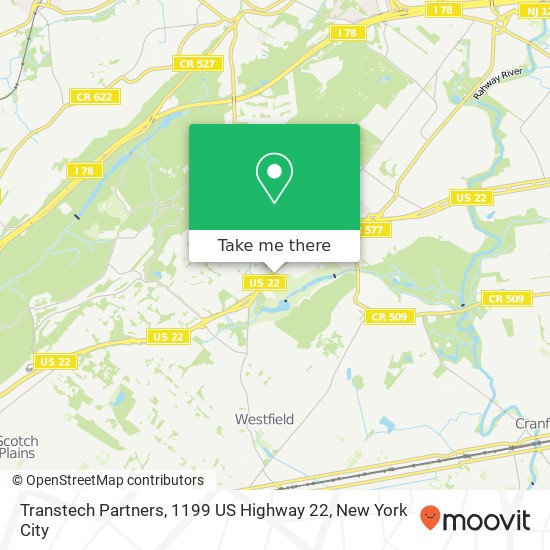 Mapa de Transtech Partners, 1199 US Highway 22