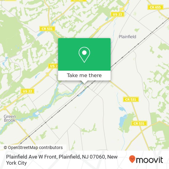 Plainfield Ave W Front, Plainfield, NJ 07060 map