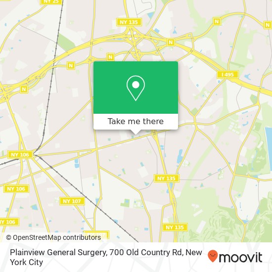 Mapa de Plainview General Surgery, 700 Old Country Rd