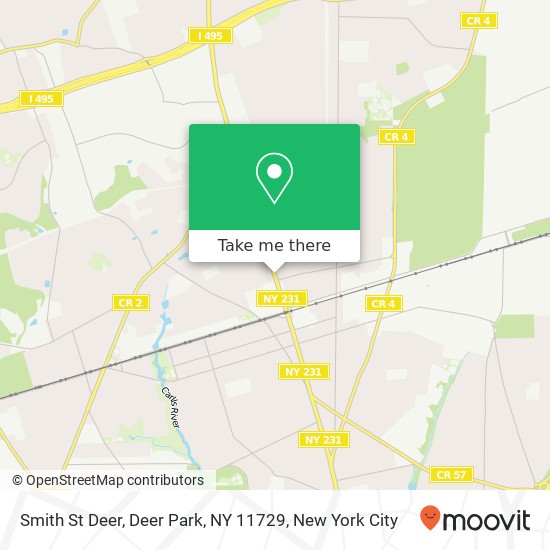 Mapa de Smith St Deer, Deer Park, NY 11729