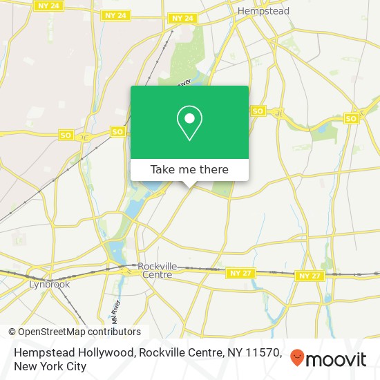Hempstead Hollywood, Rockville Centre, NY 11570 map