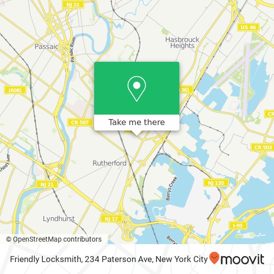 Friendly Locksmith, 234 Paterson Ave map