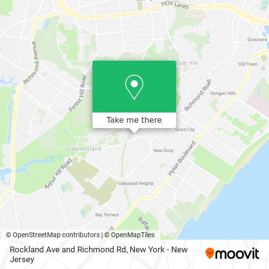 Rockland Ave and Richmond Rd map