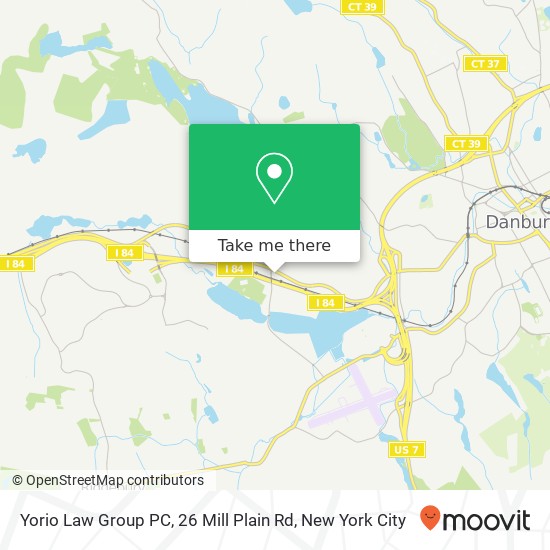 Mapa de Yorio Law Group PC, 26 Mill Plain Rd