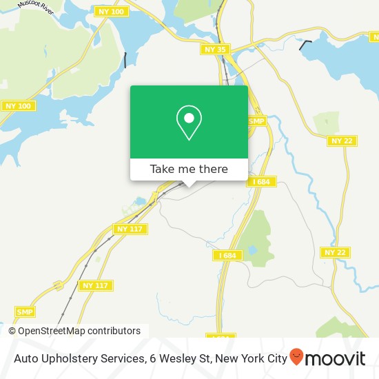 Mapa de Auto Upholstery Services, 6 Wesley St