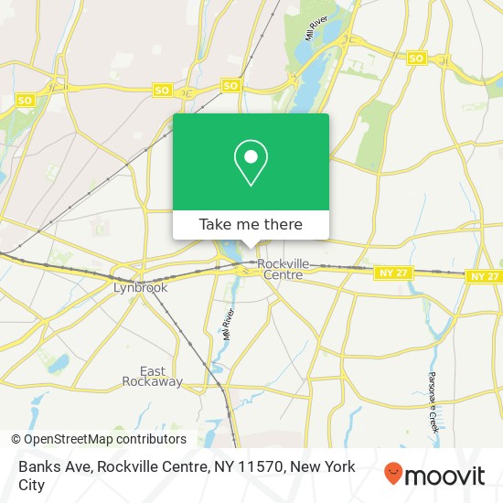 Mapa de Banks Ave, Rockville Centre, NY 11570