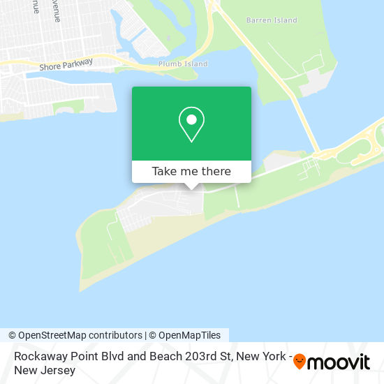 Mapa de Rockaway Point Blvd and Beach 203rd St