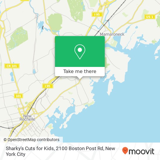 Mapa de Sharky's Cuts for Kids, 2100 Boston Post Rd