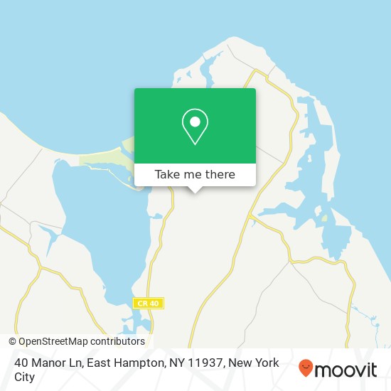 40 Manor Ln, East Hampton, NY 11937 map