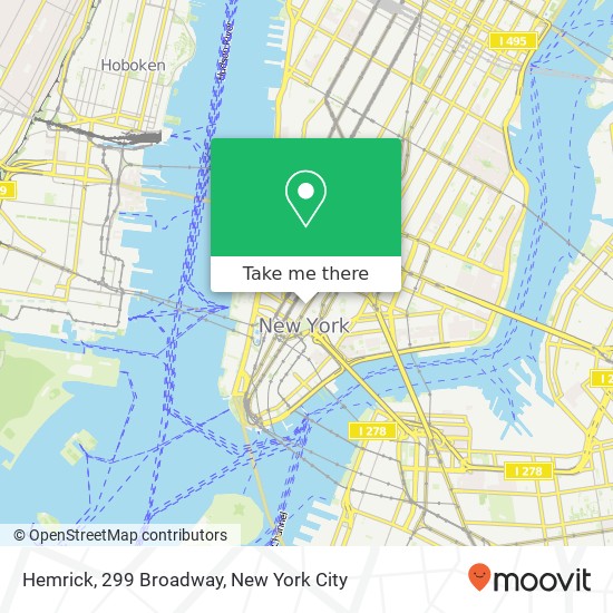 Hemrick, 299 Broadway map