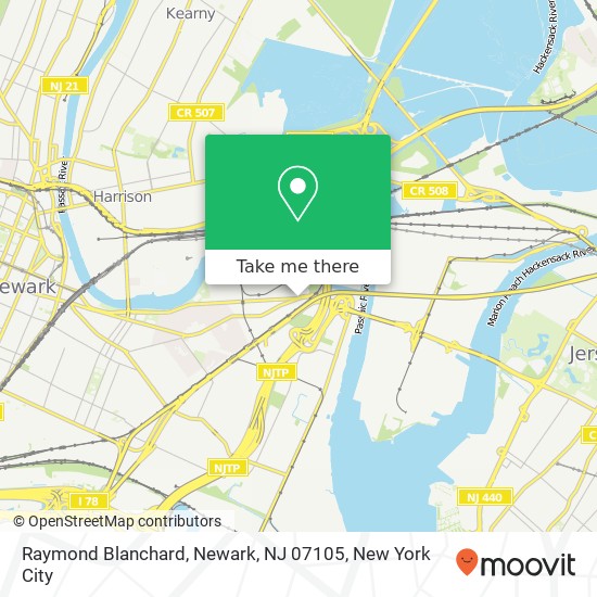 Raymond Blanchard, Newark, NJ 07105 map