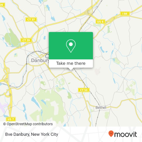 Bve Danbury map