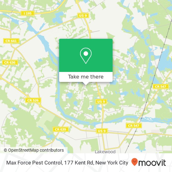 Max Force Pest Control, 177 Kent Rd map