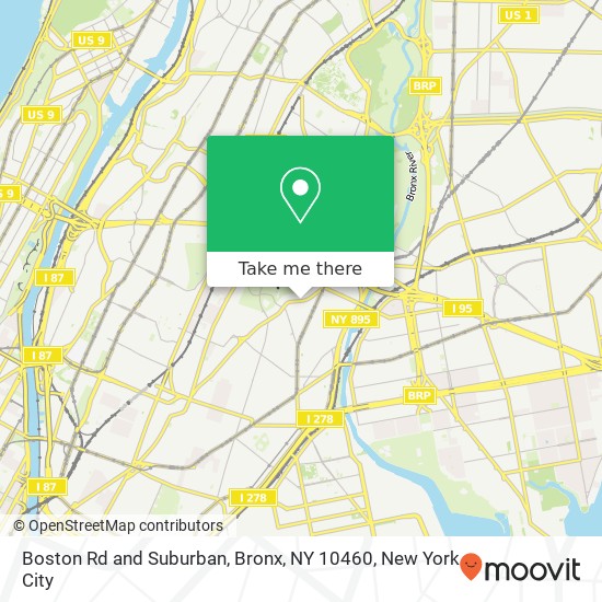 Boston Rd and Suburban, Bronx, NY 10460 map