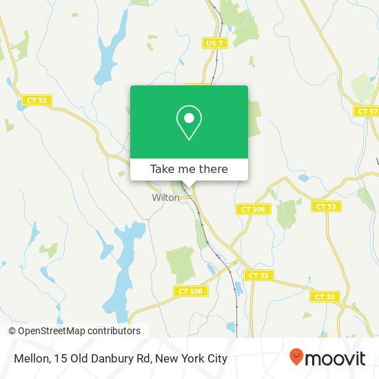 Mapa de Mellon, 15 Old Danbury Rd