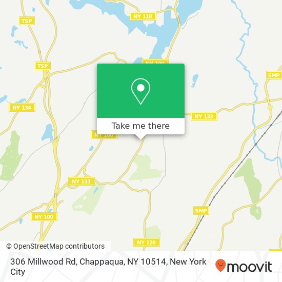 Mapa de 306 Millwood Rd, Chappaqua, NY 10514