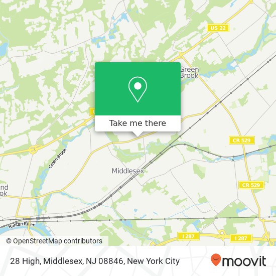 Mapa de 28 High, Middlesex, NJ 08846