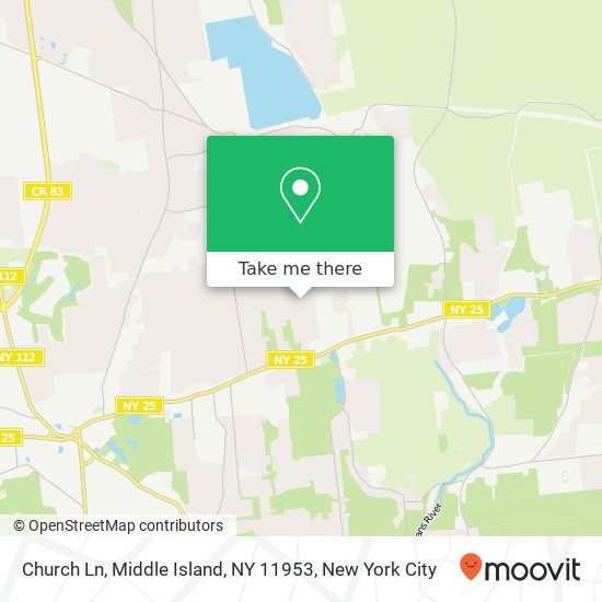 Church Ln, Middle Island, NY 11953 map