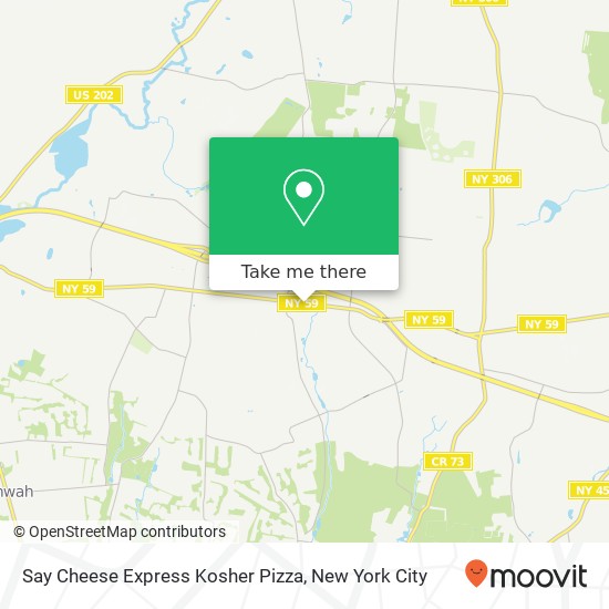 Say Cheese Express Kosher Pizza map