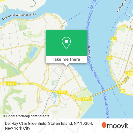 Del Ray Ct & Greenfield, Staten Island, NY 10304 map