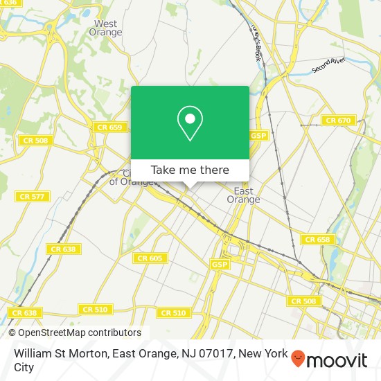 William St Morton, East Orange, NJ 07017 map