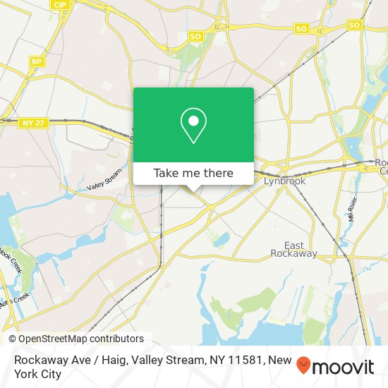Mapa de Rockaway Ave / Haig, Valley Stream, NY 11581
