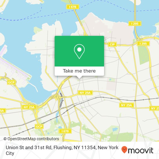 Union St and 31st Rd, Flushing, NY 11354 map