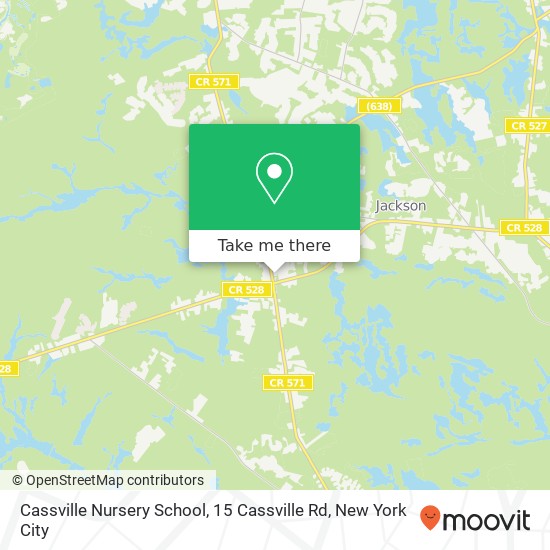 Mapa de Cassville Nursery School, 15 Cassville Rd