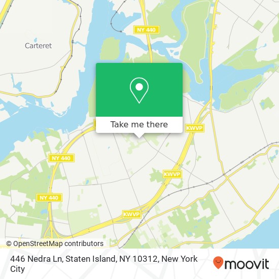 446 Nedra Ln, Staten Island, NY 10312 map