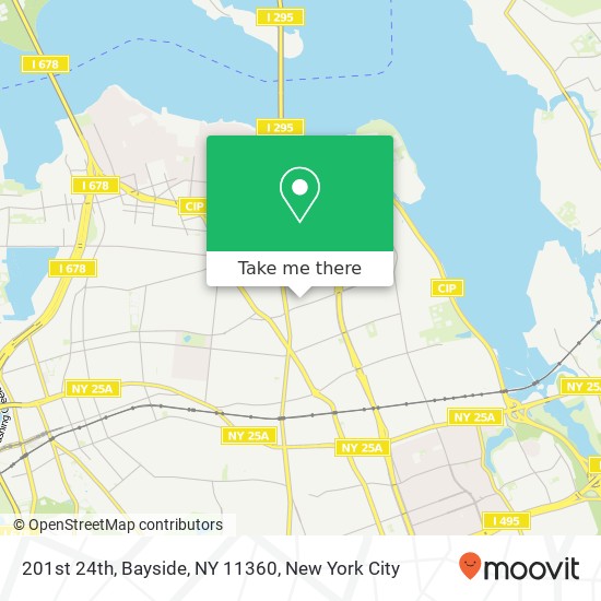 201st 24th, Bayside, NY 11360 map