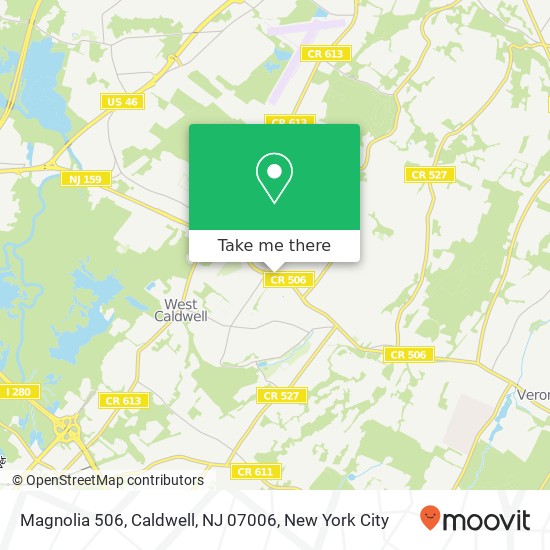 Magnolia 506, Caldwell, NJ 07006 map