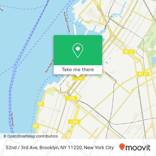 Mapa de 52nd / 3rd Ave, Brooklyn, NY 11220