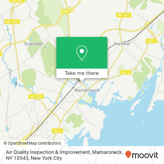 Air Quality Inspection & Improvement, Mamaroneck, NY 10543 map