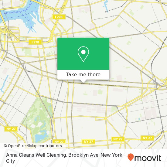 Anna Cleans Well Cleaning, Brooklyn Ave map