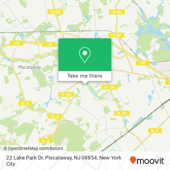22 Lake Park Dr, Piscataway, NJ 08854 map