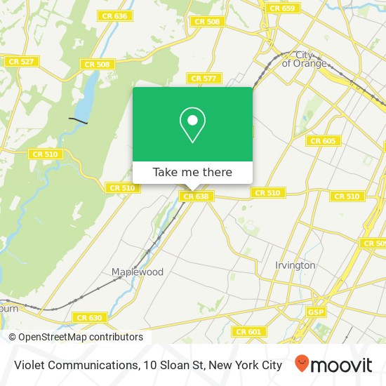 Mapa de Violet Communications, 10 Sloan St