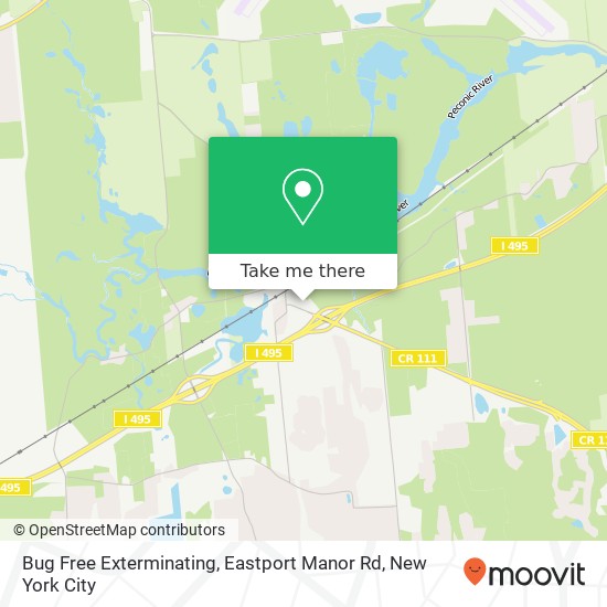 Bug Free Exterminating, Eastport Manor Rd map