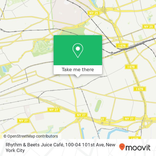 Rhythm & Beets Juice Café, 100-04 101st Ave map