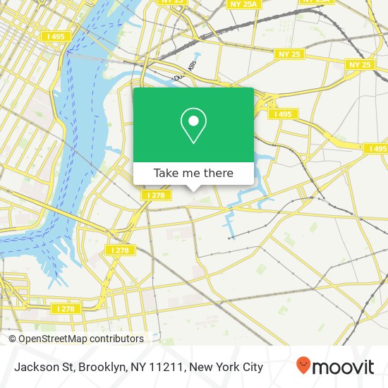 Mapa de Jackson St, Brooklyn, NY 11211