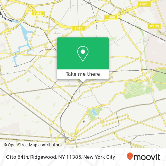 Mapa de Otto 64th, Ridgewood, NY 11385