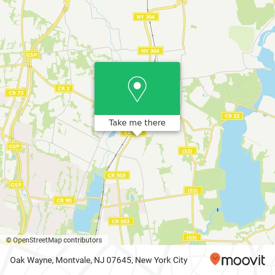 Oak Wayne, Montvale, NJ 07645 map