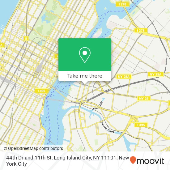 44th Dr and 11th St, Long Island City, NY 11101 map