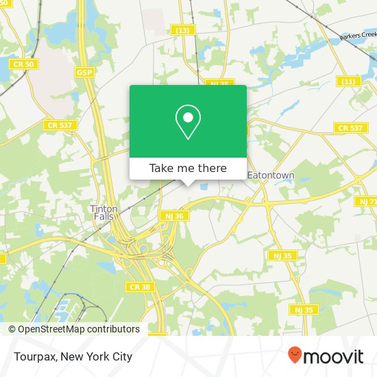 Tourpax map