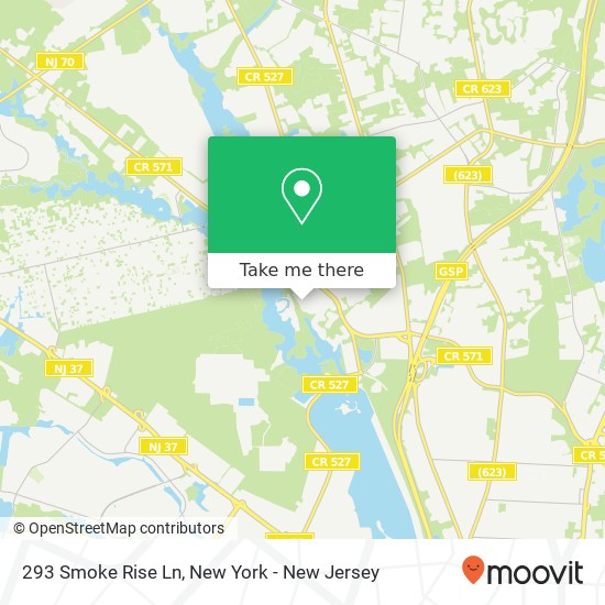 293 Smoke Rise Ln, Toms River, NJ 08755 map